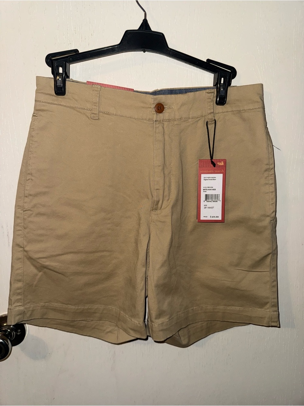 Southern Marsh Men's Flat Front Khaki Shorts